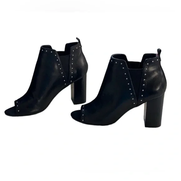 Women’s Tommy Hilfiger Black Open Toe Ankle Boot Size 6 - Picture 1 of 3